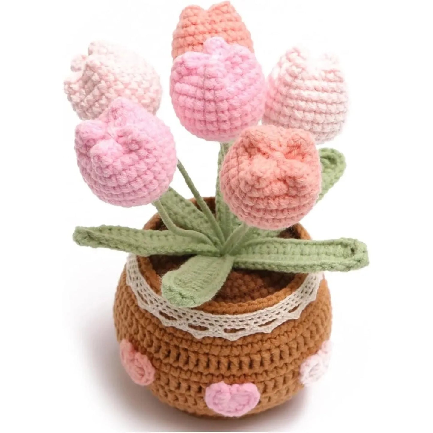 Handmade Crochet Tulip Bouquet – Home and Office Decor