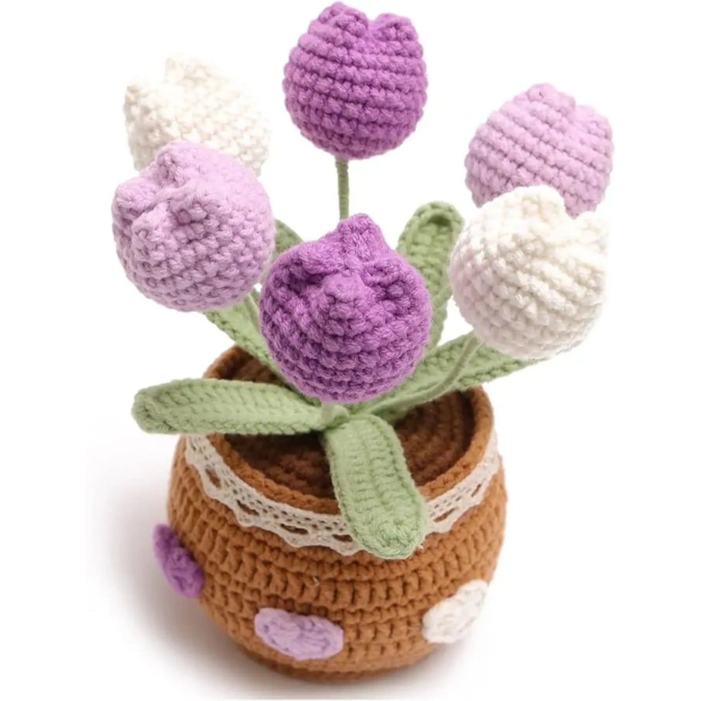 Handmade Crochet Tulip Bouquet – Home and Office Decor